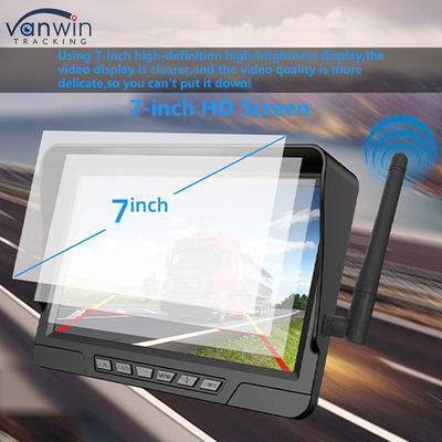 Kit de câmera solar de monitoramento de carro sem fio de 7 polegadas com câmera sem fio de segurança de CCTV IP68
