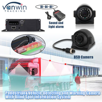 1080P AHD IP69K BSD AI Camera Blind Spot Detection System Assistência com alarme de som e luz