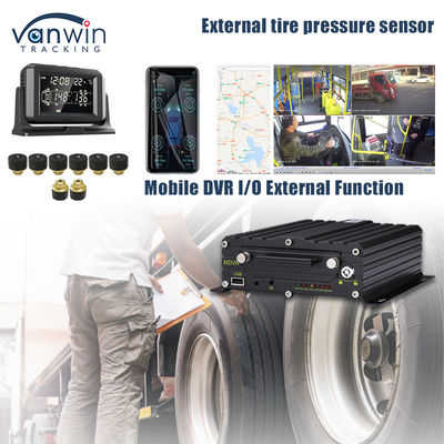 Suporte 4G GPS DVR móvel 4 / 8 / 10 Pressão dos pneus em tempo real Sistema inteligente de monitoramento