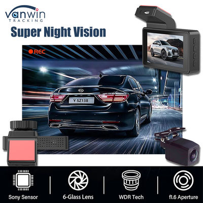 2K 1080P Dual Dash Cam WiFi APP Controle Visão noturna Monitor de estacionamento G-Sensor para carro