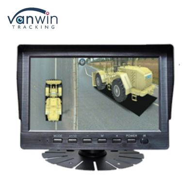 Sistema de gravação de câmera de carro 3D de 360 graus para caminhão e ônibus AHD 7 / 9 / 10.1 Inch Monitor