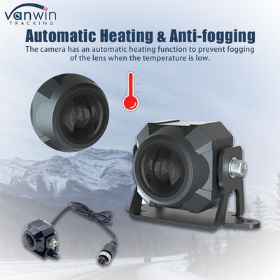 1080P IP69 impermeável 2MP Veículo aquecimento anti névoa Câmera de carro com ângulo de visão de 180 graus e função impermeável