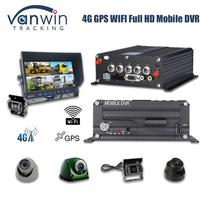 4CH 1080P HDD DVR móvel 4G GPS monitoramento em tempo real e rastreamento dispositivo de armazenamento de dados