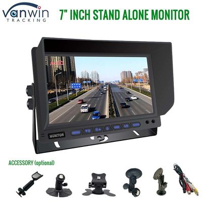 AHD Monitor 4 Canal 7 polegadas Full HD1080P MDVR Split Display Monitor de carro para veículo