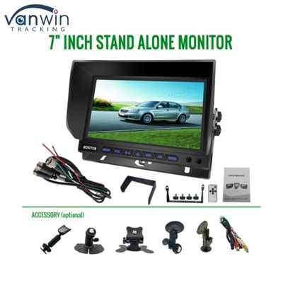 Sistema de monitorização de exibição de veículos de 7 polegadas AHD Quad-Channel Split Car Monitor