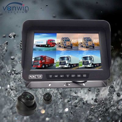 AHD 1080P MDVR Monitor 10,1 polegadas 6 canais à prova d'água Split Display Monitor Cartão SD Para Veículo