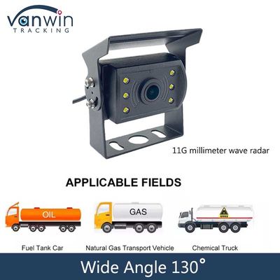 7 polegadas AHD 130 Radar de ângulo para trás lado retrovisor de veículo câmera DC 5-25V Consumo de energia para ônibus caminhão