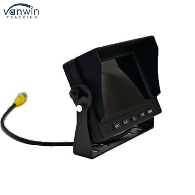 5 polegadas de tela LCD TFT Monitor de carro Conector de metal + 4PIN CCD Color Rear View Reverse Camera 12-24v Para Caravana Van Rv