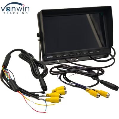 10.1 polegada 4 canais monitor de carro grande tamanho HD tela de vigilância para uma variedade de veículos