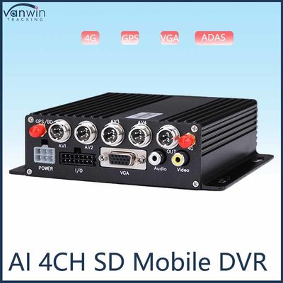 HD 1080P AI BSD ADAS DMS Kit Ônibus caminhões 4G WiFi 4 canais SD Sistemas de DVR móvel Veículo CAR Black Box