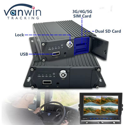 4G GPS MDVR 4 CH Card SD Video Recorder Dual Card Dual Standby para Monitorização de Segurança do Veículo
