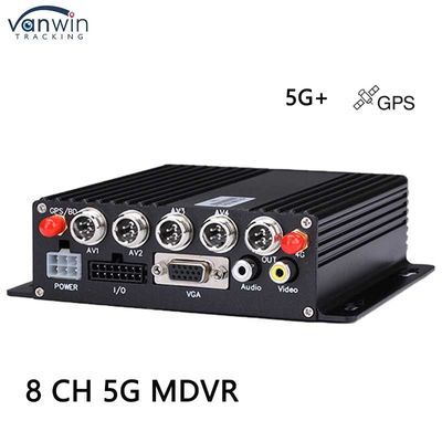DVR de carro de 8 canais com 5G GPS AHD 1080P Câmera Gravador de vídeo de cartão SD para ônibus de caminhão