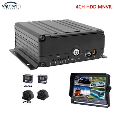 4CH 1080P AHD 3G 4G WIFI E GPS SD HHD NVR móvel para ônibus / caminhão / táxi