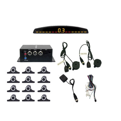 Auto Parktronic Sensor de estacionamento LED com 16 sensores Reverso de reserva Monitor de estacionamento de carro Detector de sistema de luz de fundo