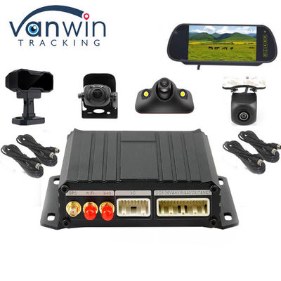 4CH Mini SD DVR móvel GPS Wifi 4G 4CH Kit Táxi Câmera de vigilância de vídeo DVR de carro com ADAS DMS