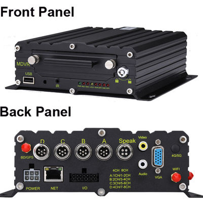8CH 4CH 4G GPS ADAS DMS 2TB HDD SD Mobile DVR Kit AI MDVR Sistema de rastreamento GPS Táxi MDVR
