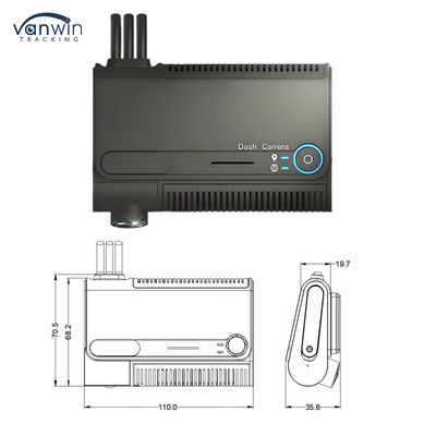 Gravação de vídeo Wifi AHD inteligente 4G MDVR híbrido 4CH Câmera de veículo IPC CMSV6 App Controle remoto de carro Black Box