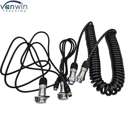 Experiência de visão traseira suave com fio espiral de 4 pinos para sistemas de monitoramento industrial e agrícola