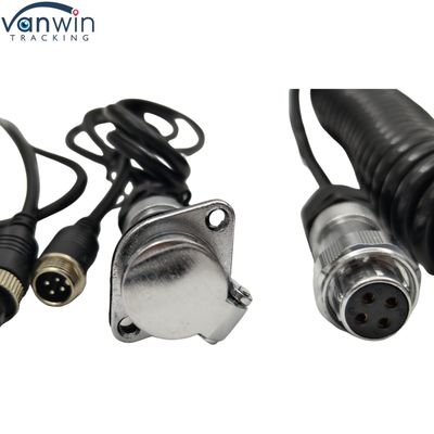 Fio Espiral de 4 Pinos para Experiência Suave de Visão Traseira em Sistemas de Monitoramento Industrial e Agrícola