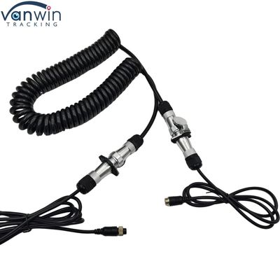 Fio Espiral de 4 Pinos para Experiência Suave de Visão Traseira em Sistemas de Monitoramento Industrial e Agrícola