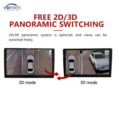 3D HD 1080P 360 Câmera de estacionamento Caminhão Câmera de aviso reversa Câmera de 360 graus Câmera de vista de pássaro do sistema de segurança