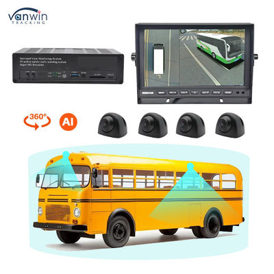 3D HD 1080P 360 Câmera de estacionamento Caminhão Câmera de aviso reversa Câmera de 360 graus Câmera de vista de pássaro do sistema de segurança