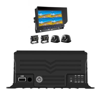 4 canais AI MDVR com GPS Vehicle Tracker Blind Spot Detection Vehicle Mounted Hard Disk Recorder