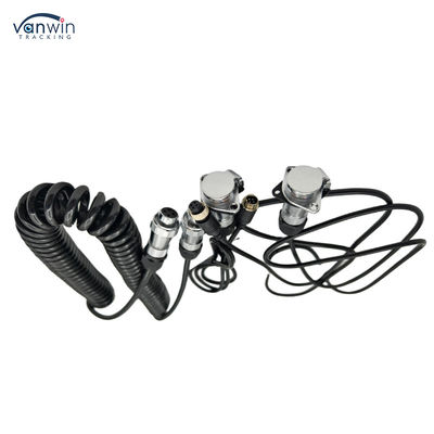 4 pin Female para Plug Custom Spring Wire camara de cabo de reboque à prova d'água para caminhão em empilhadeira