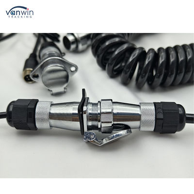 4 pin Female para Plug Custom Spring Wire camara de cabo de reboque à prova d'água para caminhão em empilhadeira