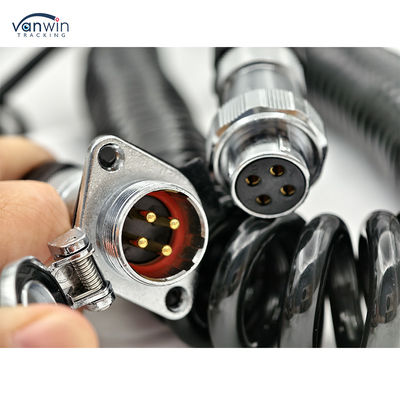 4 pin Female para Plug Custom Spring Wire camara de cabo de reboque à prova d'água para caminhão em empilhadeira