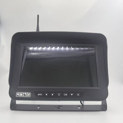 Sistema de câmera de visão noturna AHD sem fio de 4 canais de 10,1 polegadas para máquinas agrícolas