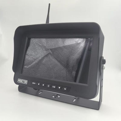 Sistema de câmera de visão noturna AHD sem fio de 4 canais de 10,1 polegadas para máquinas agrícolas