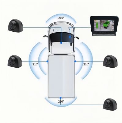 360 graus de visão ao redor 3D sistema de câmera de caminhão pesado AI detecção de ponto cego para caminhão autocarro autocarro de autocarro