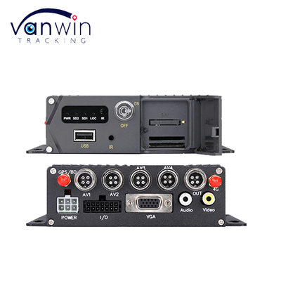 Gravador de vídeo de alta definição 1080P H.265 com monitoramento de direção segura AI de 4/8 canais, cartão SD, DVR móvel para carro