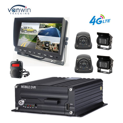 1080P 4CH MDVR Câmera à prova d'água 7 Inch Monitor MDVR Recorder 4G GPS Reverse Backup Câmera Veículo Ônibus Caminhão Carro Auxílio de retrocesso