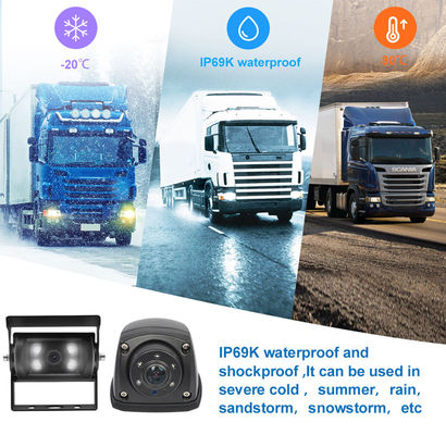 Câmera MDVR 1080P 4CH Monitor à Prova d'Água de 7 Polegadas Gravador 4G GPS Câmera de Ré de Backup Auxílio de Ré para Veículo Ônibus Caminhão Carro
