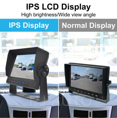 Câmera MDVR 1080P 4CH Monitor à Prova d'Água de 7 Polegadas Gravador 4G GPS Câmera de Ré de Backup Auxílio de Ré para Veículo Ônibus Caminhão Carro