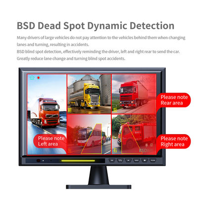 10.1" Touch Screen IPS BSD 5CH Split Car Rear View Monitor DVR AHD 1080P Kit de câmera de reserva de estacionamento reverso para caminhão de ônibus RV