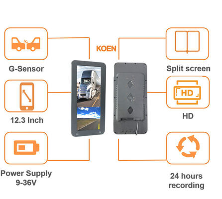 Espelho retrovisor de carro HD profissional de primeira geração com visão noturna