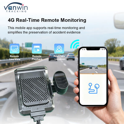 4 Canais AI Inteligente 4G Gravador de Vídeo Digital Móvel Sistema de Câmera de Painel Rastreamento GPS Visão Noturna Monitoramento Remoto na Nuvem