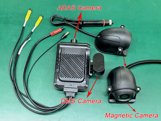 24V 4CH AI Dash Cam Kit Câmera de Segurança de Veículo DVR com DMS ADAS BSD Câmera lateral para caminhão / ônibus
