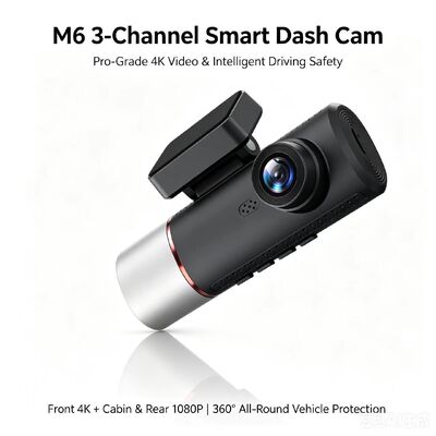 3 canais AI 4G Dash Camera 4K Frente, ADAS e DMS, GPS Tracking, Monitor de estacionamento 24 horas por dia, 7 dias por semana
