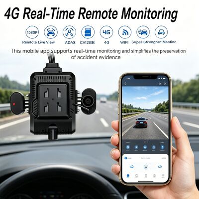 24V 4CH AI Dash Cam Kit Câmera de Segurança de Veículo DVR com DMS ADAS BSD Câmera lateral para caminhão / ônibus