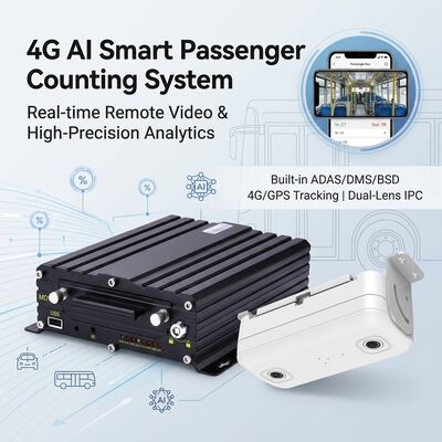 Sistema de contagem de pessoas de autocarro 4G WIFI 98% de precisão MDVR