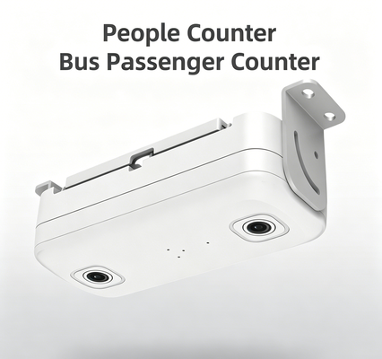 Câmera MDVR de contagem de passageiros de ônibus 1080P, contador de pessoas de ônibus 3D binocular, DVR móvel GPS para controle de fluxo de passageiros e segurança