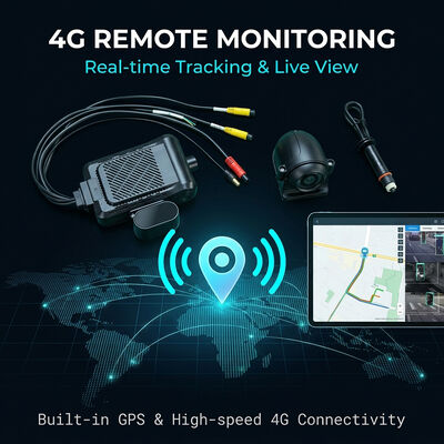 Registro inteligente 4G Dash com AI Video Telemática GPS WiFi e botão de pânico SOS para a segurança da frota