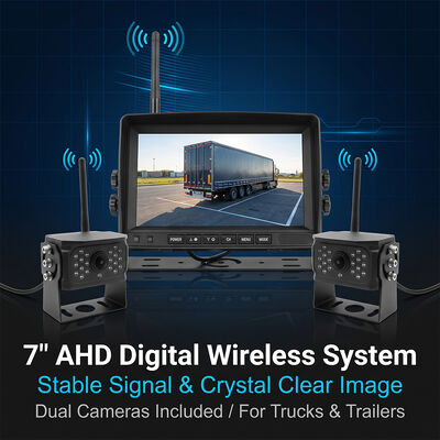 Sistema de câmera de segurança digital sem fio de 9" e monitor de tela sensível ao toque Zero atraso Kit de sinal extra de longo alcance para caravanas de viagem