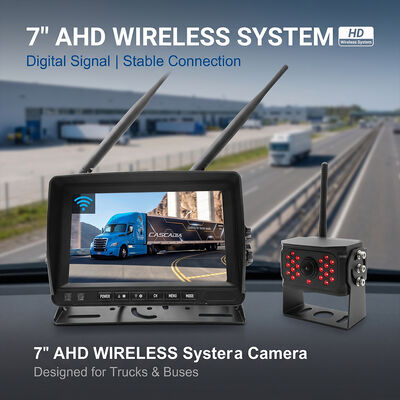 Sistema de câmera de segurança digital sem fio de 9" e monitor de tela sensível ao toque Zero atraso Kit de sinal extra de longo alcance para caravanas de viagem