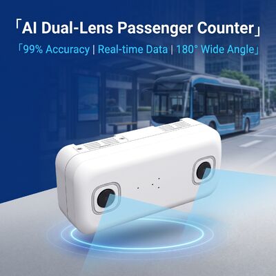 Contador de Pessoas Binocular 3D para Ônibus Dispositivo de Contagem de Passageiros de Lente Dupla Sensor de Contador Automático de Passageiros com Câmera