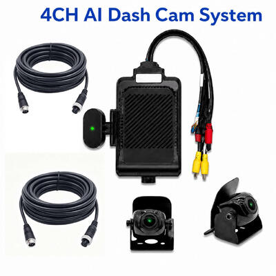 4 canais AI Fleet Dash Cam 1080P ADAS DMS MDVR Sistema com 4G GPS WiFi para Carros Táxis Caminhões Ônibus